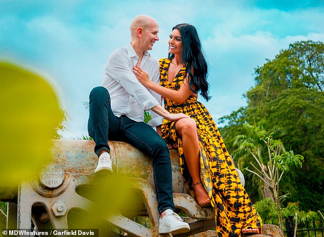 Upset: 'I have got messages on Instagram calling our relationship "predatory". I have had a lot of comments calling me a sugar baby,' Sarai shared